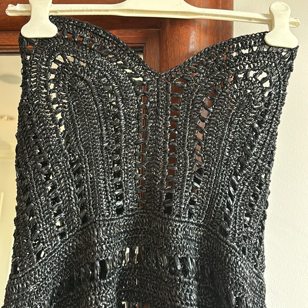 Oscar de la Renta Strapless Crochet Macrame Cocktail Dress - NWTags-size 6/8 - Picture 15 of 15